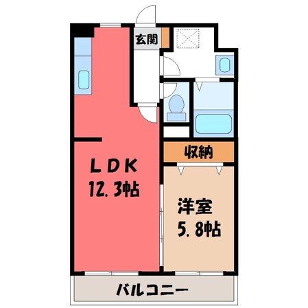 フォレストステージエフの物件間取画像